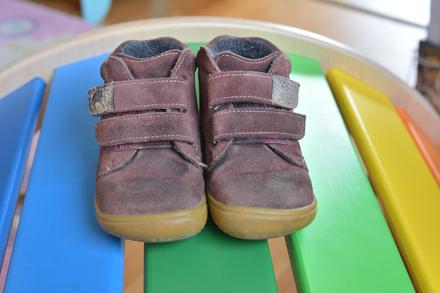 Barefoot filii kožené topánky zateplené fleecom 25, 25