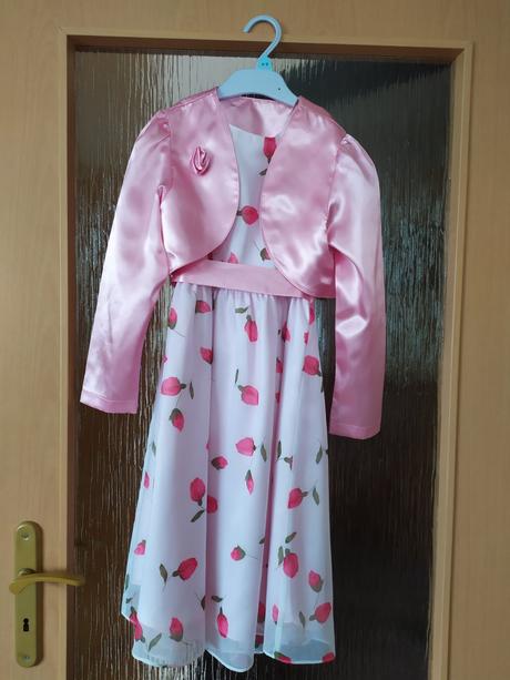 Šaty 128 s poštou, 128