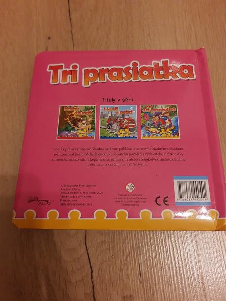 Tri prasiatka kniha/puzzle, 