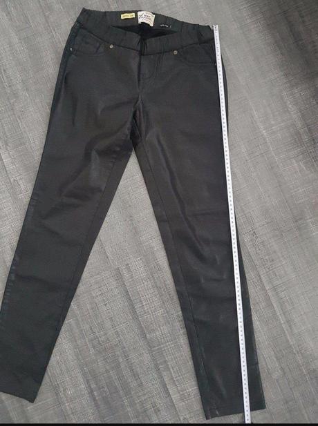 Metalické skinny nohavice, river island,xs