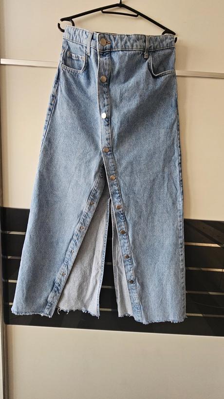 Riflová sukňa, mango,m