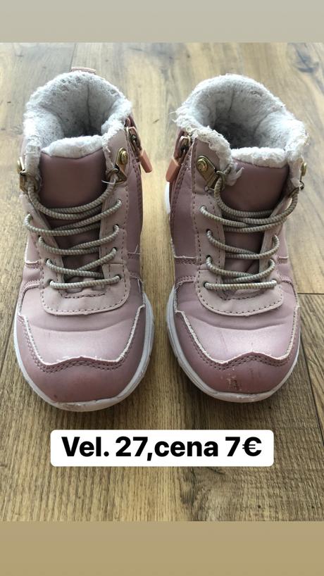 Zateplené topanky, h&m,27