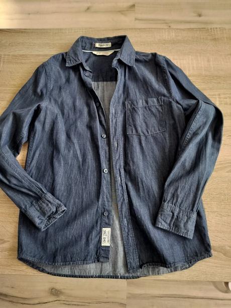 Košeľa riflová, h&m,152