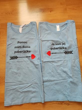 Trička pre mamu a dcéru, m