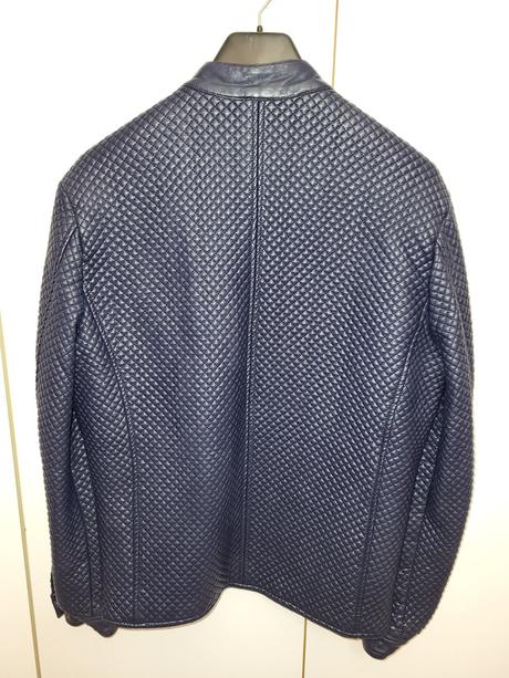 Kabát prechodný, koženka, l