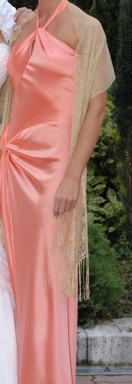 Saténové šaty na slávnostnú príležitosť, xs