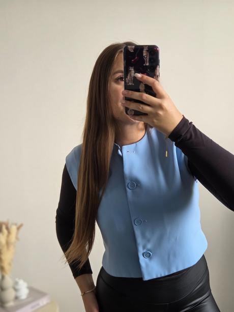 Zara modrá vestička m, zara,m
