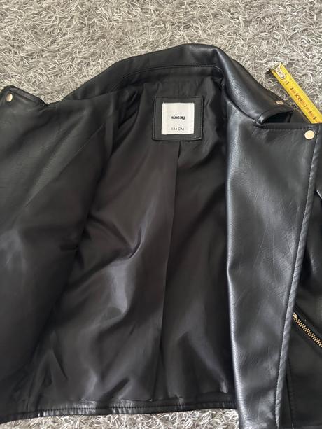 Koženková bundička pre dievčatko, sinsay,134