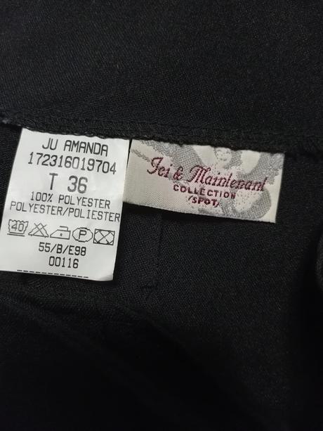Čierna dámska sukňa, 36