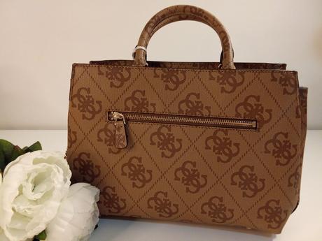 Guess luxusná kabelka lorelei logo latte, guess