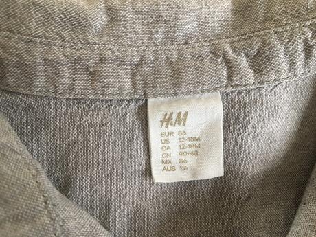 H&m letné nohavice a košele, 98