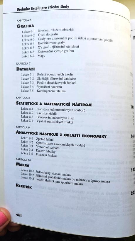 Microsoft excel, učebnice pro strední školy, 