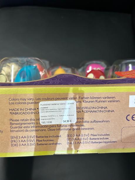 B.toys - hudobne triedenie tvarov - zvieratka,