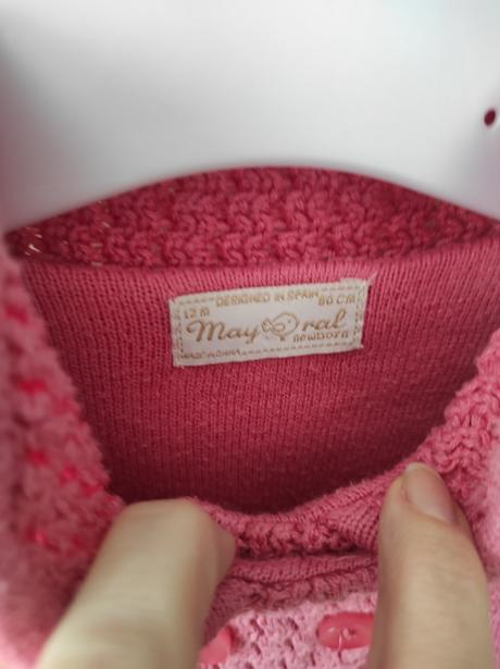 Pletený jarný kabatik, mayoral,80