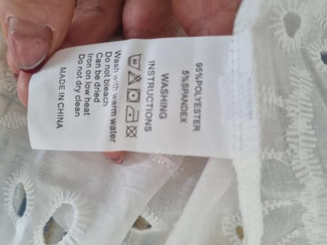 Biela madeirová blúzka s, s