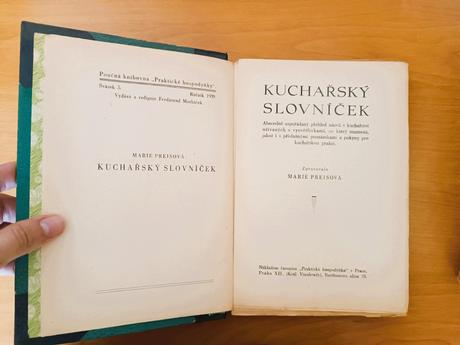 Marie preisová - kuchársky slovníček (1939), 