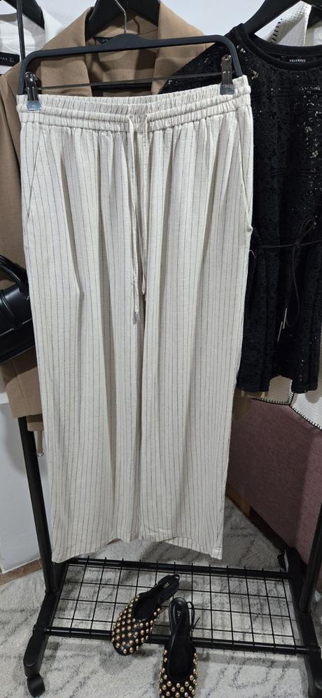 Ľanové nohavice zara, zara,l