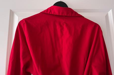 Tmavočervené zavinovacie šaty, m - 2xl, xxl