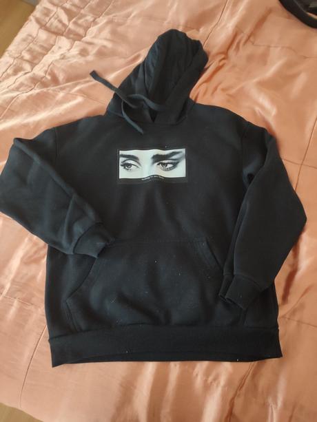 Čierna mikina cropp, xs