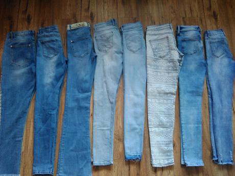 Kvalitné svetlomodré rifle, s