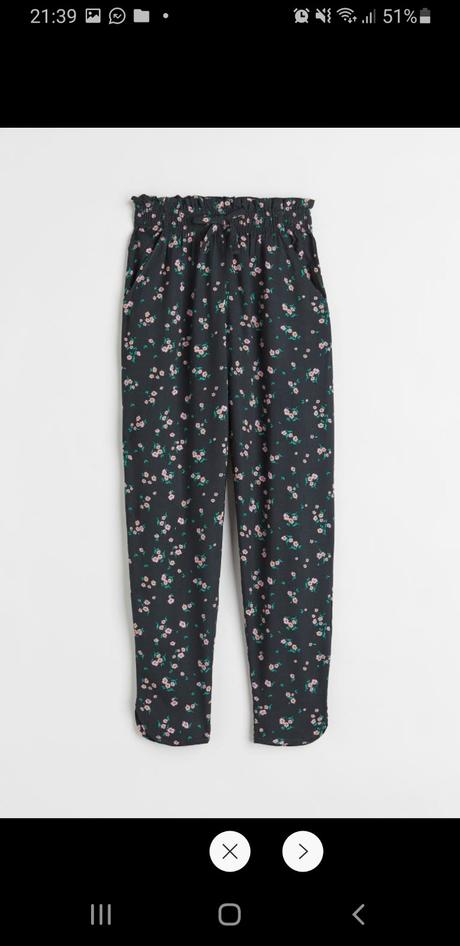 Tenké nohavice, h&m,164