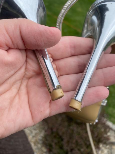 Strieborne  kamienkove sandaly, 38