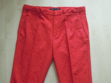 Elegantné vyrážané nohavice zara /38/, zara,38