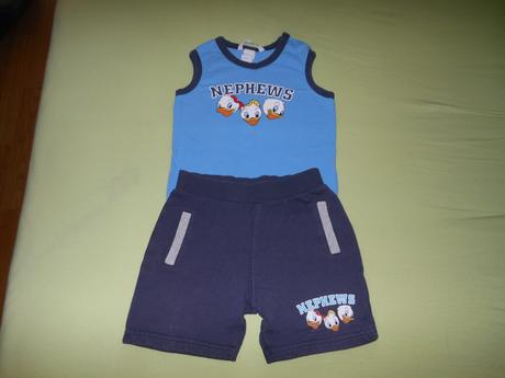 Tielko a kraťasky s káčermi h&m 86/92, h&m,86