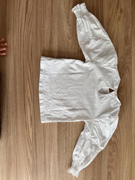 Bavlnená blúzka s pufovanými rukávmi, reserved,98