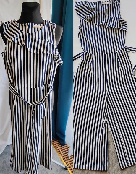 Dievčenský pásikavý overal smart with style, 164