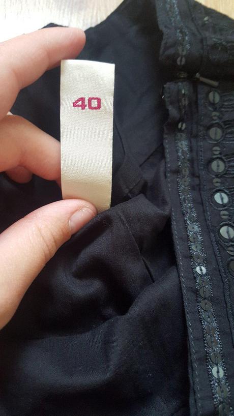 Čierna sukňa s trblietkami s.oliver, s.oliver,40