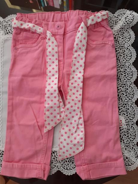 Ruzove nohavice pre 3r.dievca, c&a,110