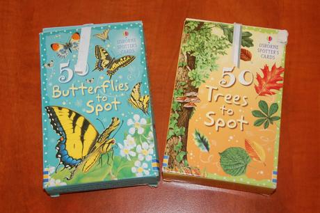 Usborne kartičky trees a butterflies,