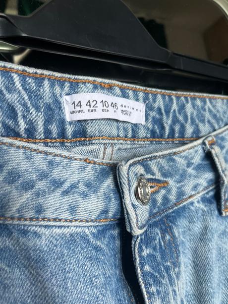 Modré rovné rifle jeans džinsy straight, primark,xl