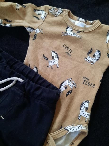 Zebra set body&tepláčiky, 62