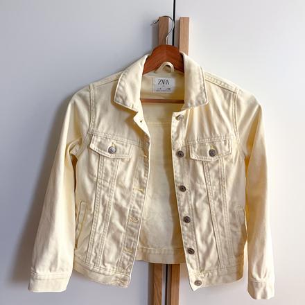 Riflová denimová bunda zara, zara,134