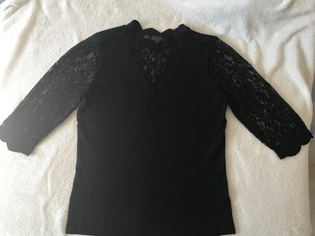 Čipkované tričko/ pulóver 40/42, bonprix,42