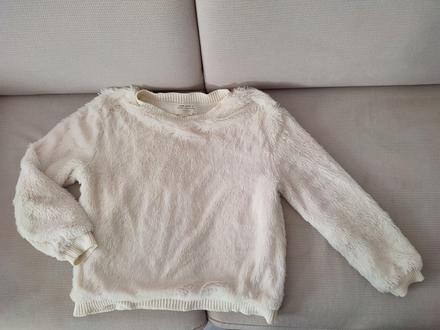 Úžasný kožuštekový svetrík,top, zara,140