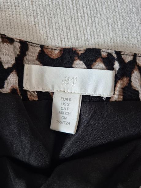 Sukňa s leopardím vzorom, h&m,s