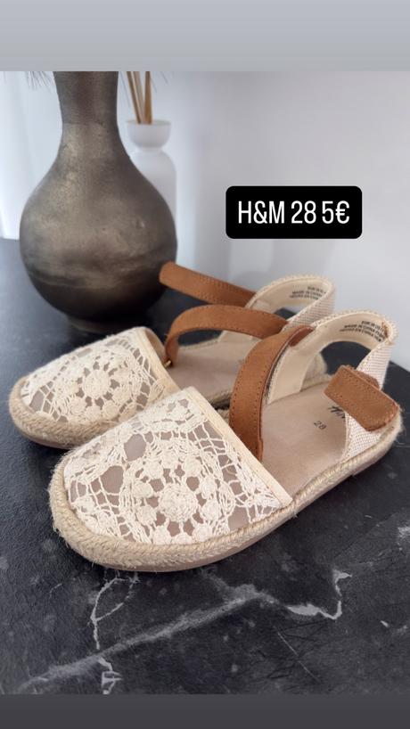 Sandalky espadrilky, h&m,28
