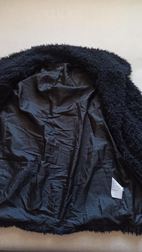 Zimný čierny kabátik, c&a,38