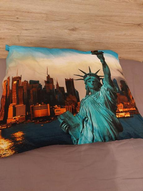 Postelne pradlo 3d socha slobody, šírka (cm): 140,dĺžka (cm): 200