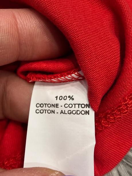 Chlapčenské tričko s mackom červené (6-9 mes.), original marines,68 / 74