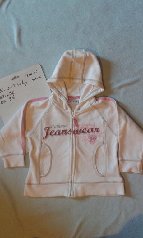 Biela mikina, next,98