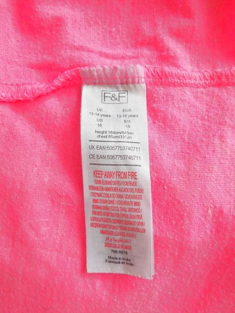 Pyžamové tričko na 13-14 rokov, f&f,164