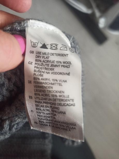 Dámsky nenosený dlhší sveter, h&m,38