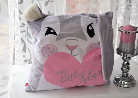 Ušatý zajový vankúš,