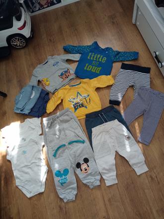 Balík pre chlapca 15ks mikiny, body, teplaky, 68–80
