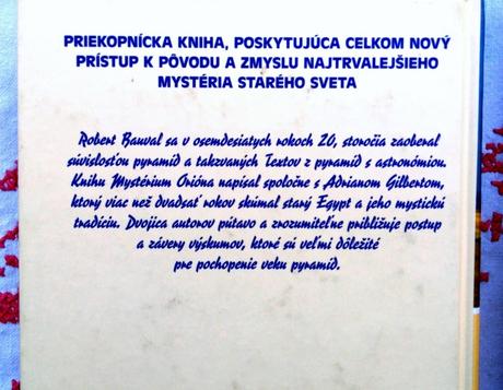 Mystérium orióna - odhaľovanie tajomstiev pyramíd,