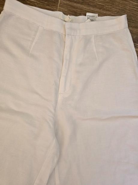 Biele nohavice č.38, h&m,38